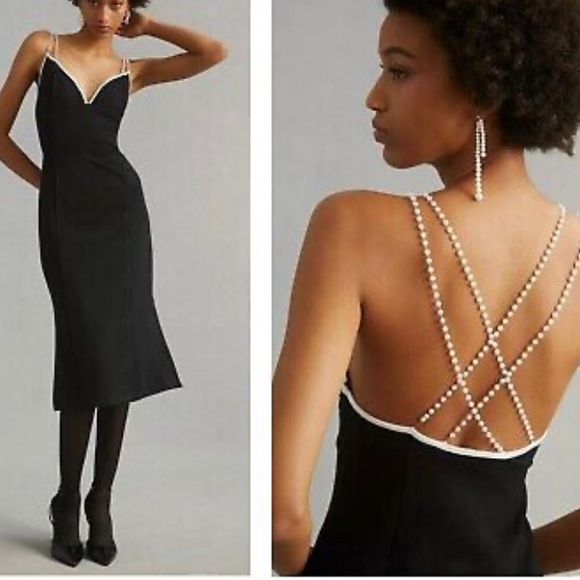 Maeve Dresses & Skirts - Maeve $170 Anthropologie Pearl-Strap Dress S